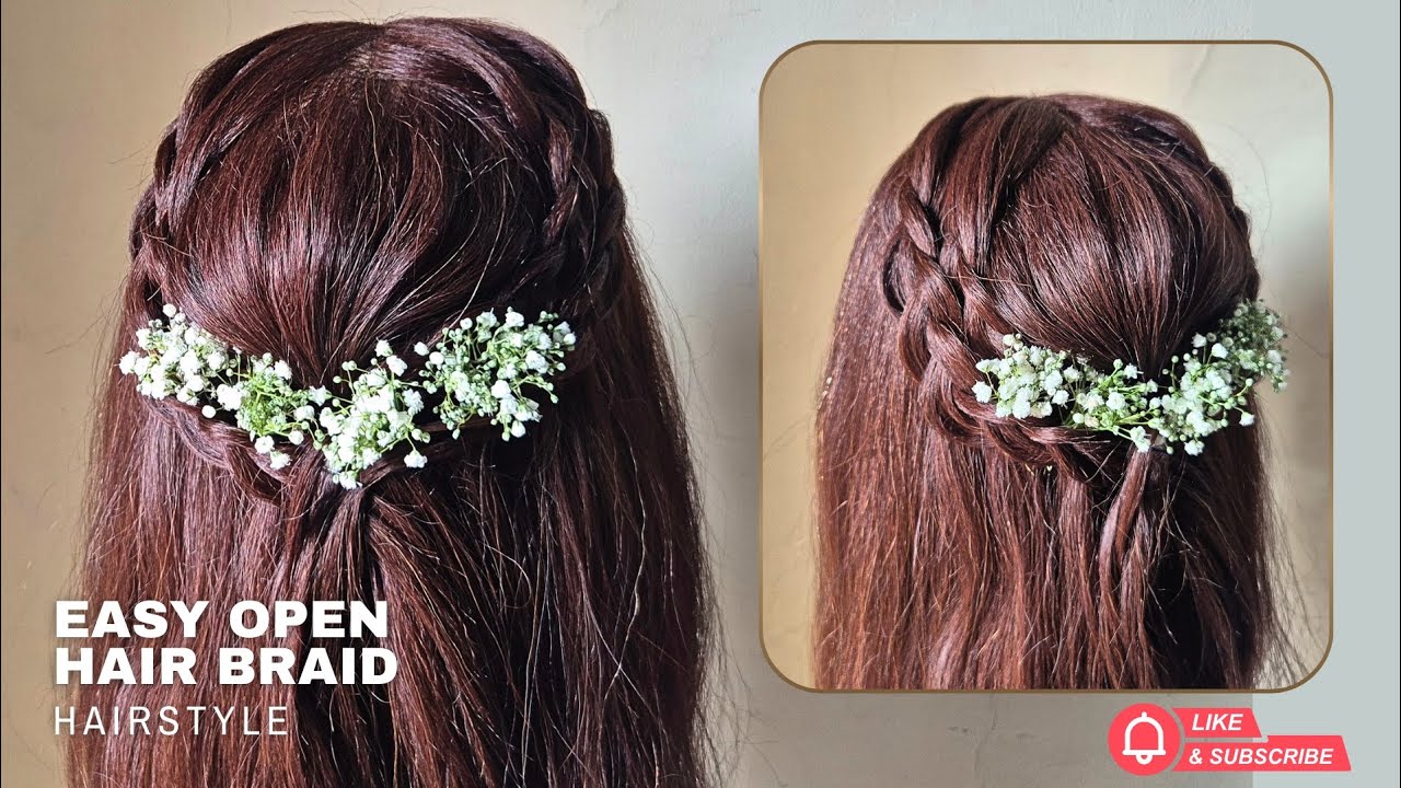 Easy Open Hair Braid Hairstyle | Quick & Stylish Look for Any Occasion!