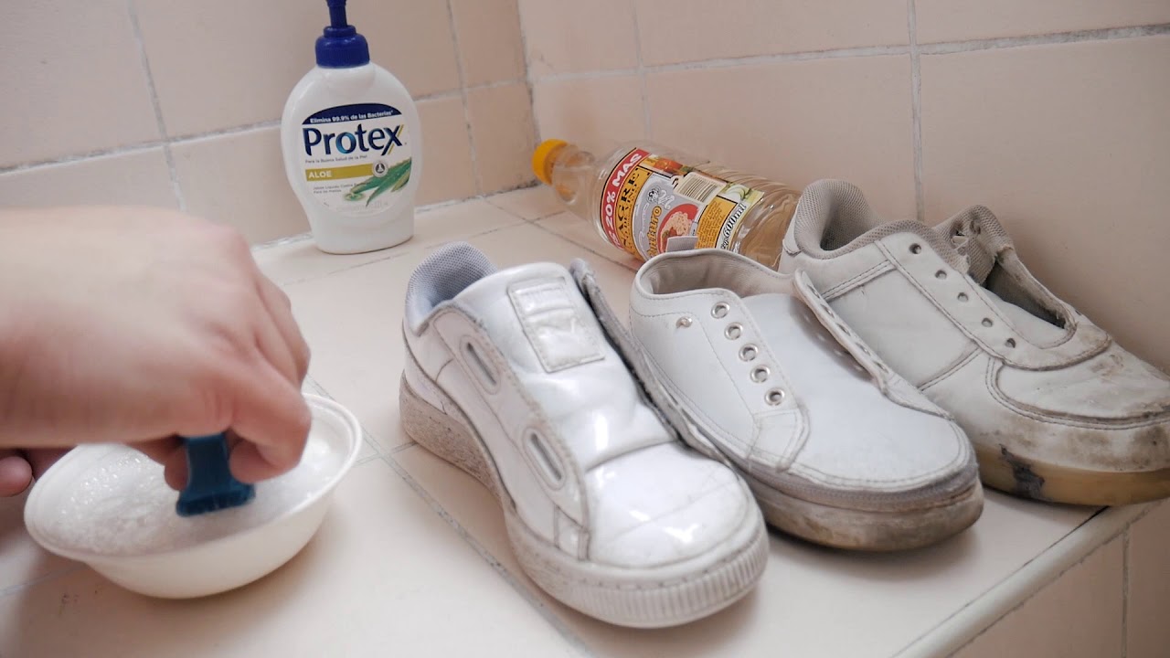 4 productos caseros para limpiar las zapatillas blancas