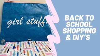? Fall 2021 Back to school shop with me | Easy Cricut personalized back to school supplies