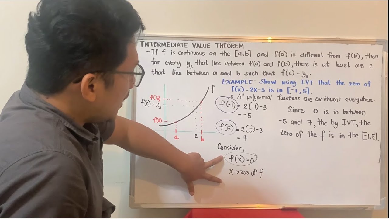 Intermediate Value Theorem Introduction and Example 1 - YouTube
