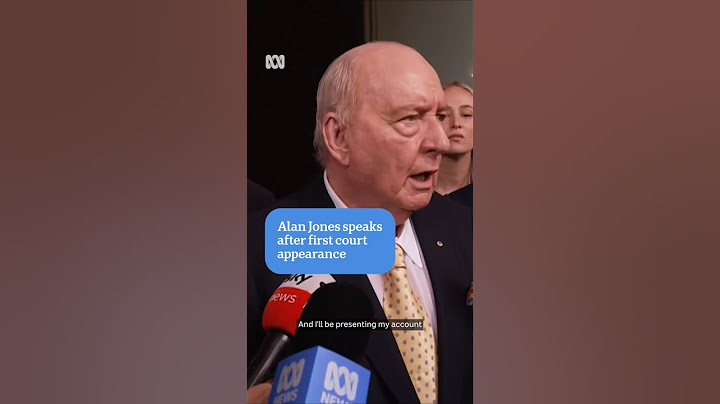Alan Jones speaks after first court appearance | ABC News