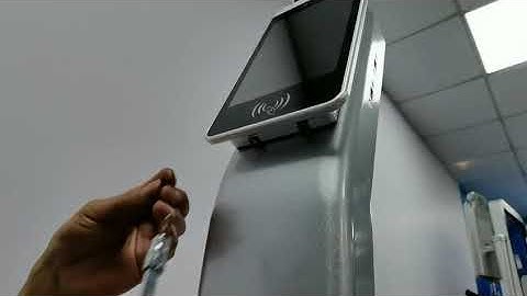 Step3:138CM standing wall mounted install guide of 8inch Face Recognition Temperature Measurement