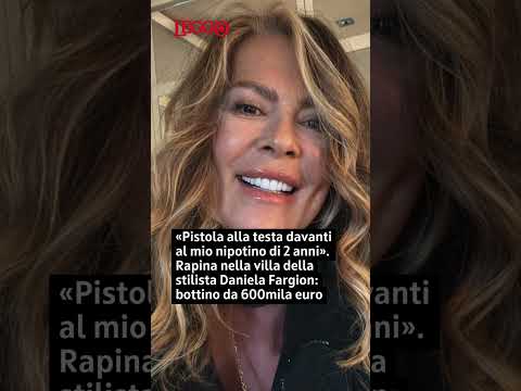 Video Rapina nella villa della stilista Daniela Fargion