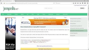 What is ModelAndView in Spring MVC Framework? | javapedia.net