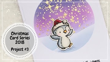 Creating a scene using masking technique | My Favorite Things Sweet Holiday Penguins