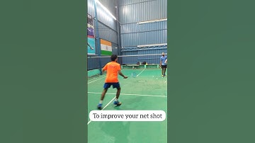 To improve your net shot with this drill 🏸