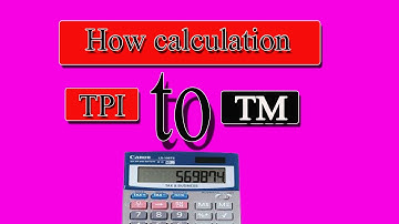 tpi to tm and tm to tpi calculation formila easy .spinning mills calculation video  texashraful7