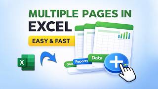 How to Create Multiple Pages in Excel | Easy Tutorial