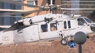 Video: Military helicopter takes off from Sentara Norfolk General Hospital