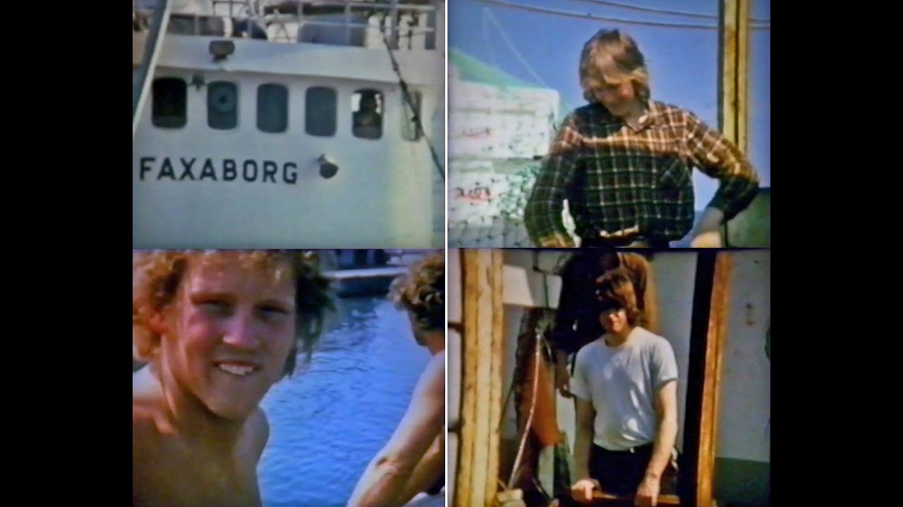 Síldarskipið Faxaborg á síldveiðum í 1975.