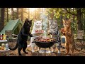 性格が違う猫たちの個性が詰まったBBQパーティー 