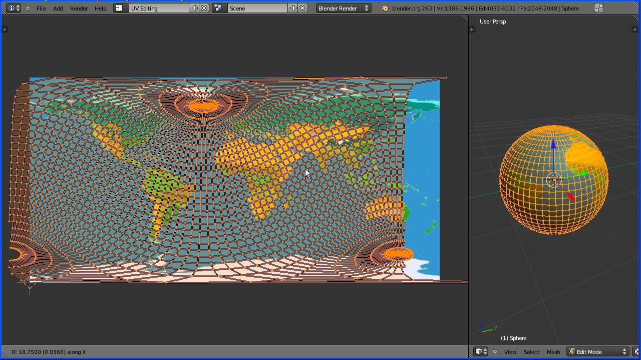 Blender UV Mapping - Making a Globe Earth) Packing the Image into the File (Old Version) -
