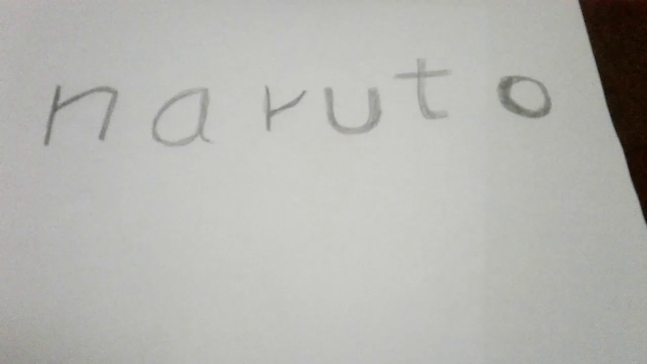 Comment Dessiner Naruto YouTube