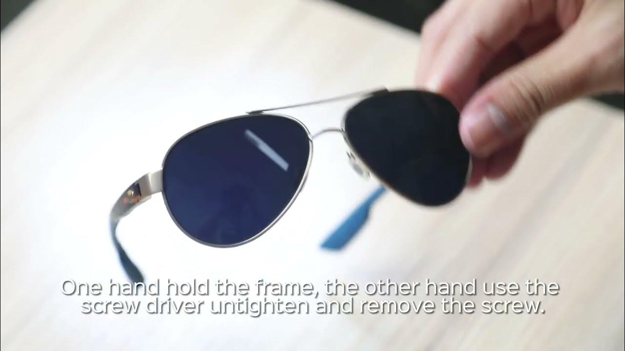 Costa Del Mar Loreto Sunglasses Lenses Replacement(Installation/Removal