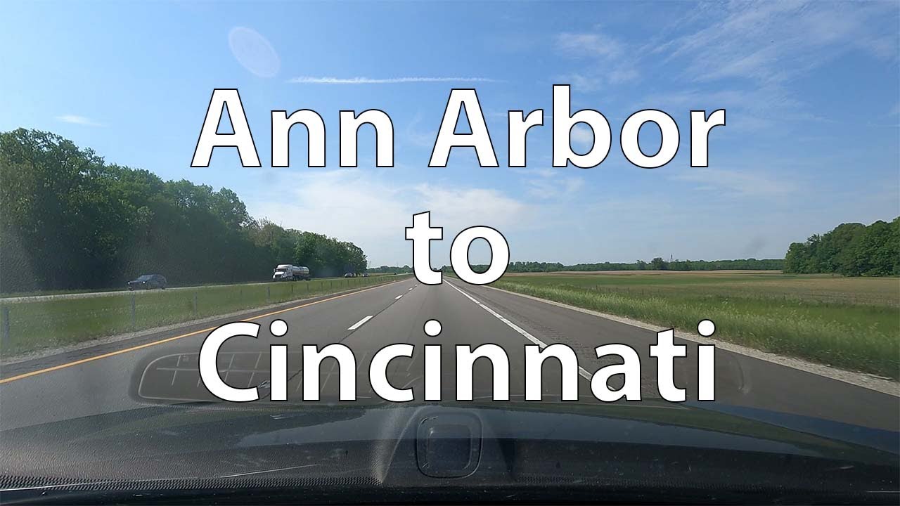 [4K] Driving from Ann Arbor to Cincinnati (US)