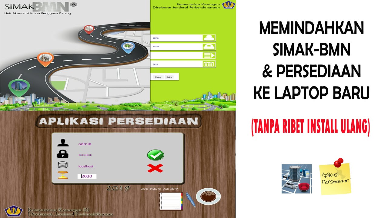 CARA INSTALL APLIKASI  SIMAK BMN PERSEDIAAN KE PC  LAPTOP  