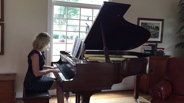 Alison mclaughlin playing piano at open house