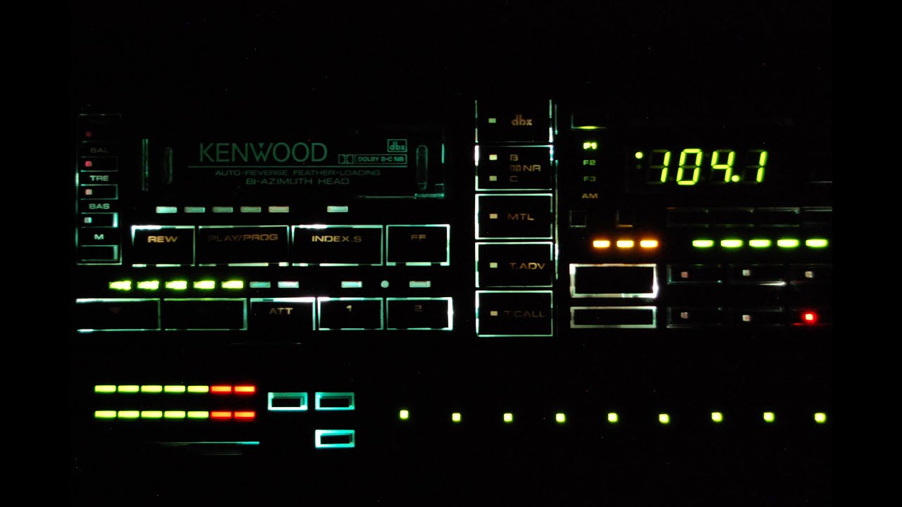 Vintage Kenwood KRC-939 AM/FM cassette car stereo w/KGC-6040 EQ
