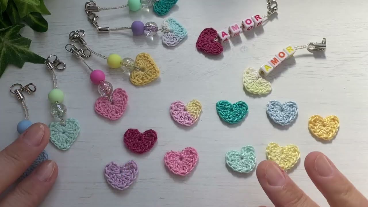 MINI CORAÇÃO EM CROCHÊ-Passo a passo