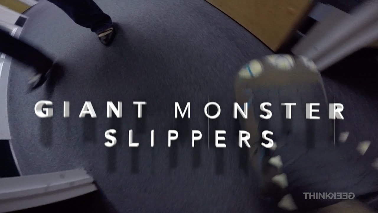 giant monster slippers