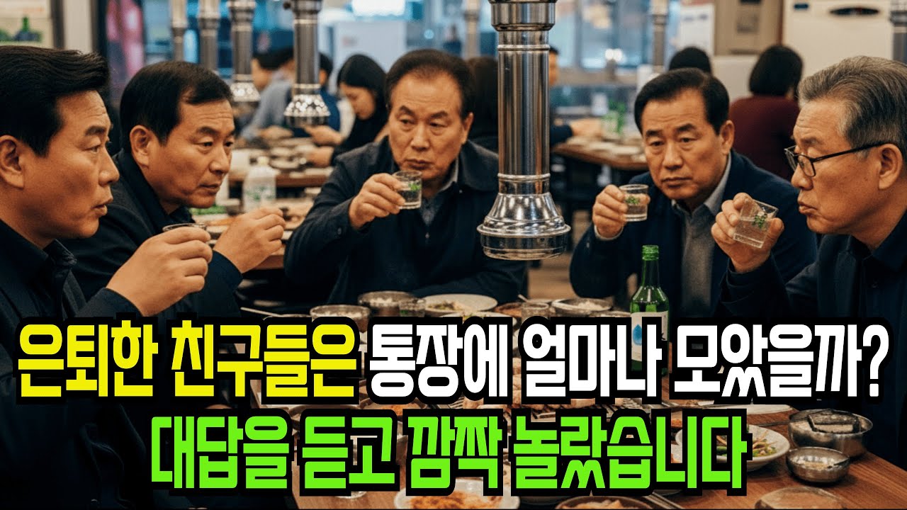 은퇴한 친구들은 통장에 얼마나 모았을까? 대답을 듣고 깜짝 놀랐습니다. /사연라디오/감동실화/오디오북/노후사연/실화사연