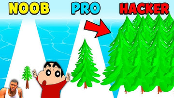 NOOB vs PRO vs HACKER in LUMBER FACTORY INC with SHINCHAN and CHOP