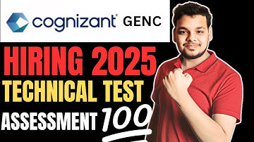 Cognizant Hiring 2025 | Technical Assessment | Cognizant Technical Assessment Mails Out