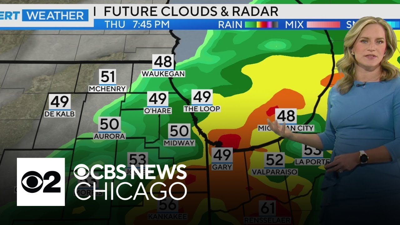 Shower return Thursday in Chicago - YouTube