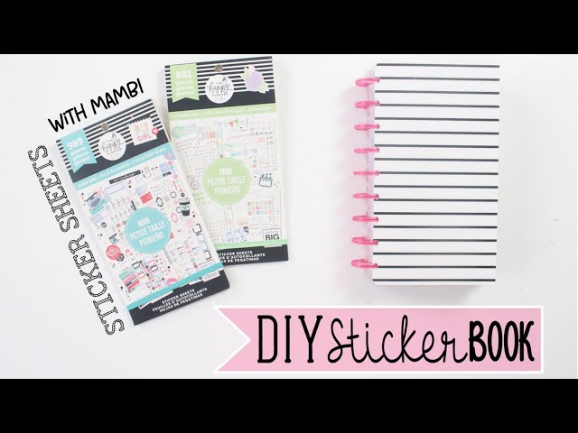 DIY Reusable Sticker Book: Flip through & Tutorial 