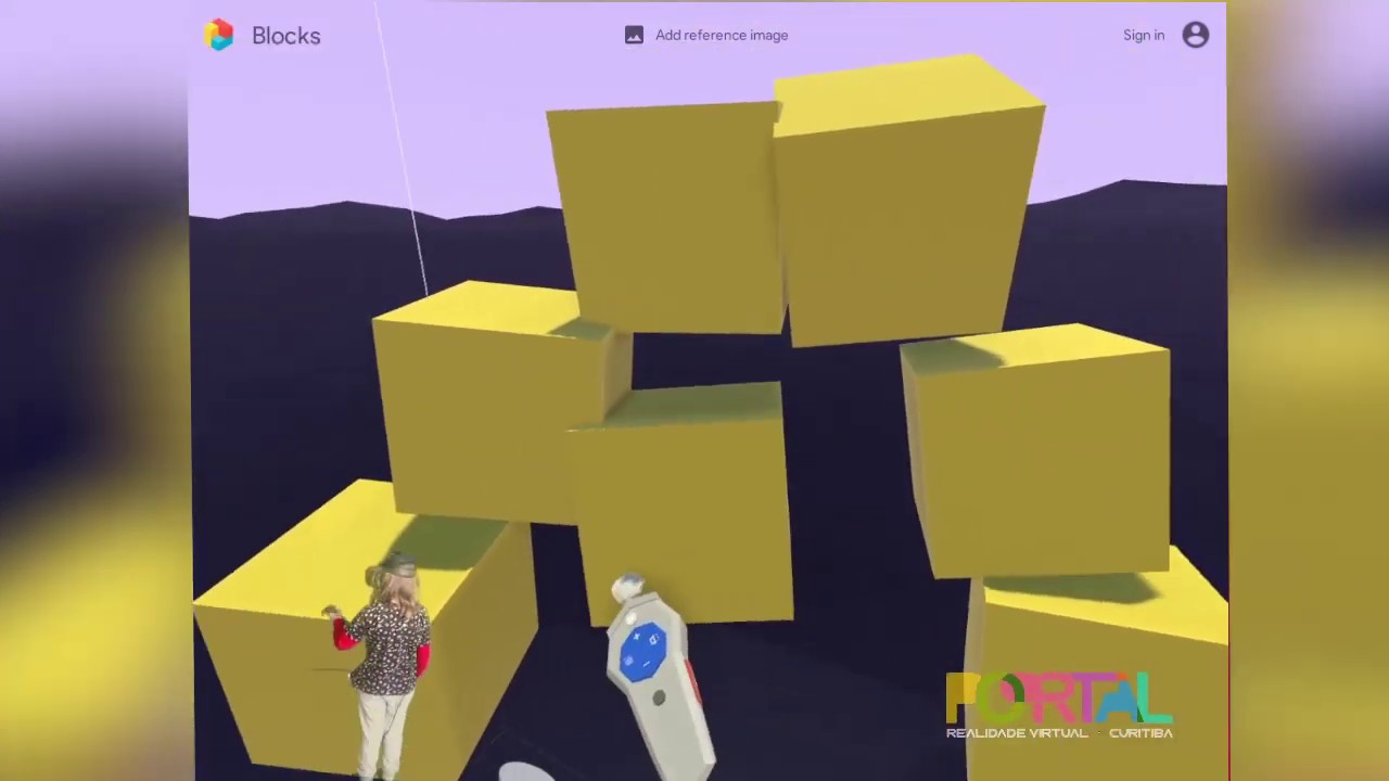 Questões de matemática e brincadeira na realidade virtual - Blocks VR ...