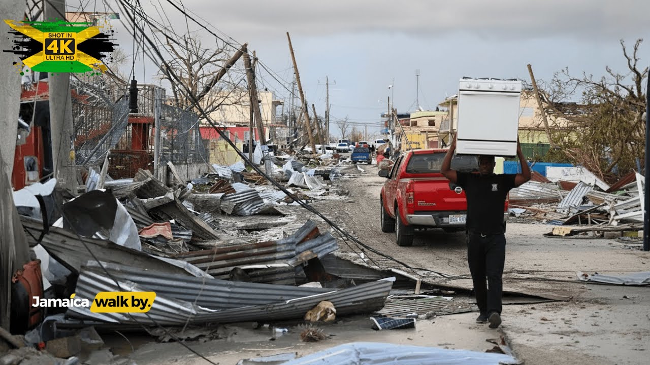 ✓⚠️ MOST DANGEROUS POV walk In Black River Town To Hospital 🇯🇲