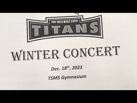 troy south middle school winter concert (2023)
