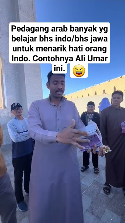Pedagang arab pakai bahasa jawa