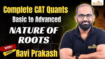 Quadratic Equation 2 | CAT Preparation  | Algebra | Quantitative Aptitude