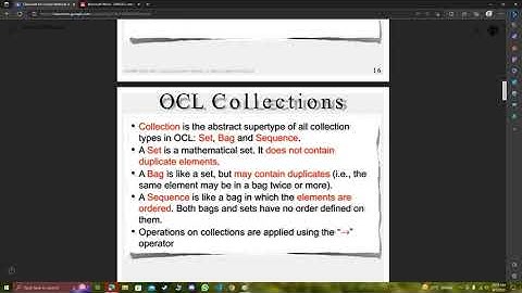 Overview of association classes, collections, invariants in OCL | OCL in formal methods | HINDI/URDU