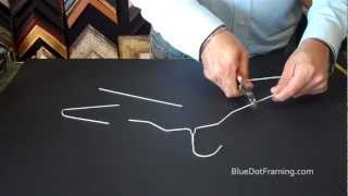 How To Make Easels For Your Picture Frames Out Of A Wire Hanger
