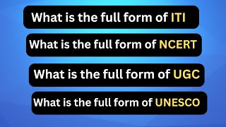 Do You Know These Full Forms? | Test Your GK | DP GK Quiz