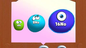 Blob Merge 3D Max Level- Unlock 4No 8No 16No | 2048 Blob merge game (New update)