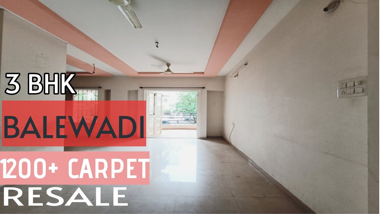 3 BHK, 1200+ CARPETRESALE at BALEWADI, PUNE. YouTube