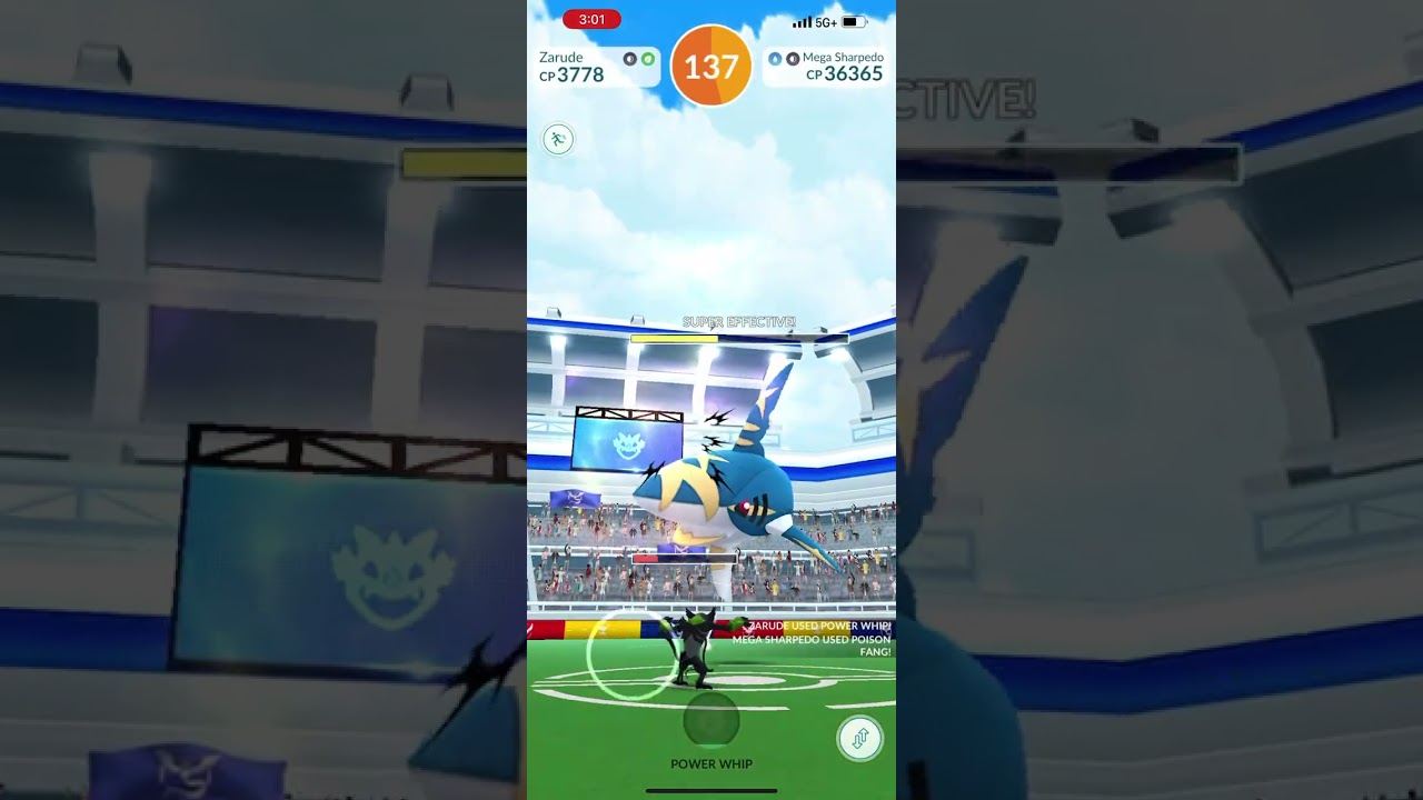 Mega Sharpedo Unique Solo (Grass Team)