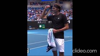 Alexander Zverev attacked by a bird poop at AO 2023 screenshot 5