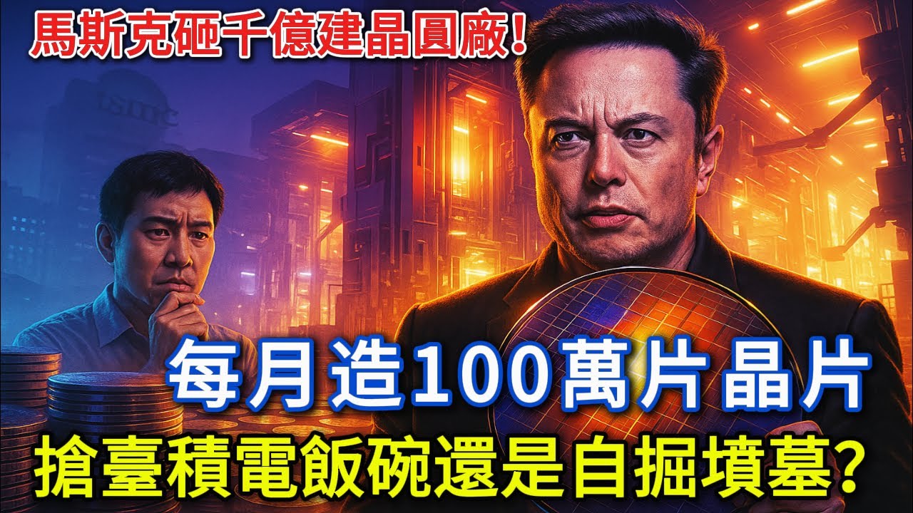 馬斯克砸千億建晶圓廠！每月造100萬片晶片，搶臺積電飯碗還是自掘墳墓？