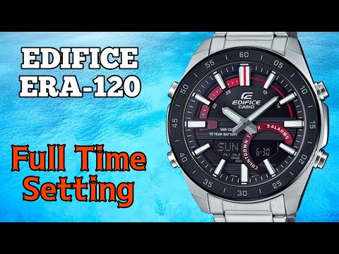 How To Setting Time a Casio Edifice ERA-120 Digital Watch