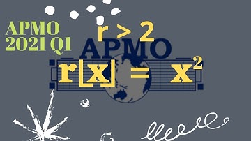 APMO 2021 - P1: Another problem with the floor