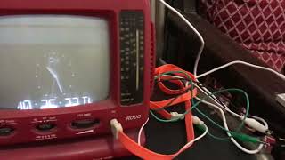 TV 5 Inch B/W Run As Analog/Digital Clock With ESP32-C3 Pure Assembly Code For RISC-V