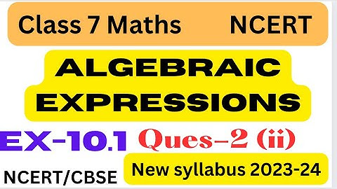 Algebraic Expressions Class 7 - Maths Class 7 chapter 10 Algebraic expressions - Ex-10.1 Q.2