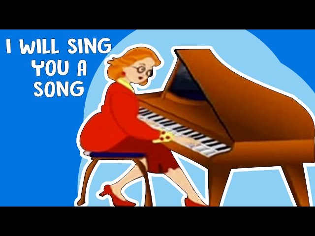 「 I will sing a song for you 」 色えんぴつ画 A4 English Nursery Rhymes | I Will Sing You A Song | Cartoon