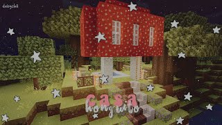 casa honguito; minecraft aesthetic - speedbuild screenshot 4