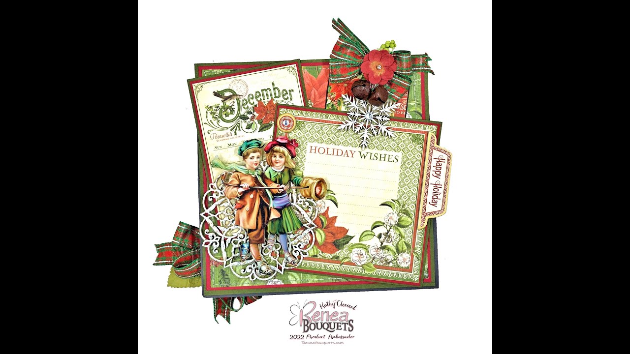 Graphic 45 December Time to Flourish Desk Folio Tutorial - YouTube