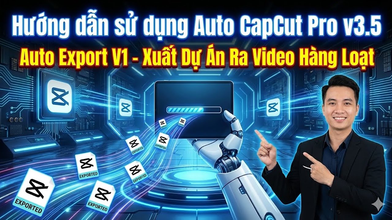 Hướng dẫn sử dụng Auto CapCut Pro v3.5 : Auto Export V1 - Xuất Dự Án Ra Video Hàng Loạt